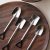Mango Negro Vintage Sorbus Cuchara para Sopa Acero Inoxidable 304 Pala de Ingeniero Cuchara para Café Cuchara para Niños Cuchara para Postre