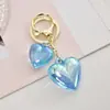 Chaveiro Criativo Duplo Amor em Acrílico Pingente Decorativo para Bolsa Chaveiro de Carro para Casal Pingente Decorativo Joia Pequena