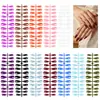 Caja de Set de Puntas para Uñas Manicura Sólida Color Mate con Brillo Estilo Francés de 288 Piezas, el Más Vendido de Amazon