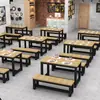 Mesas y Sillas para Restaurantes de Comida Rápida y Snacks, Comedor Sencillo, Restaurante, Tienda de Fideos, Hotel, Mesa de Comedor Rectangular, Fabricante de Mesas Redondas