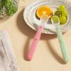 Cuchara de Silicona para Suplemento Alimenticio para Bebé Recién Nacido, Cuchara Suave para Agua para Alimentación de Bebé, Plato de Entrenamiento Vajilla para Niños, Cuchara para Suplemento Alimenticio de Puré de Frutas