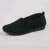 Sapatos de Salto Único Femininos Sapatos de Tecido Artesanais Old Beijing Femininos de Boca Rasa Confortáveis Respiráveis Malha Fly-woven Sapatos Baixos para Mães de Meia-idade e Idosas