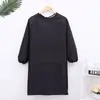 Delantal de Trabajo Impermeable y a Prueba de Aceite con Mangas, Color Sólido, Se Puede Usar para Secarse las Manos, Logo Personalizable, Estilo Adulto--Delantal
