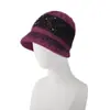 Invierno Nuevo Sombrero de Lana Forrado de Polar Cálido Sombrero de Pescador Sombrero de Lana para Madre de Mediana Edad y Ancianos Prueba de Frío Sombrero de Lana para Abuela Transfronterizo