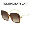 Gafas de Sol Retro de Perla con Montura Generosa para Mujer Moda Ins Europea y Americana Moda de Moda Sentido de Alta Gama Gafas de Sol de Metal de Montura Grande