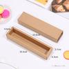 Caixa de Embalagem para Bolo da Lua 50g com Gaveta Longa Caixa para Macaron Caixa para Chocolate Confeitaria Ocidental Caixa para Biscoito de Papel Kraft