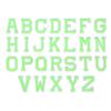 Nova etiqueta de bordado de computador 26 letras adesivos de pano cor Inglês letras patch adesivos diy acessórios saco de roupas