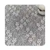 Venta Directa de Fábrica Tela de Encaje Jacquard No Elástica, Malla Hueca 100% Poliéster, Tela para Vestido de Primavera y Verano y Vestido de Novia