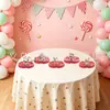 Ambiente Dulce Navideño Banner de Tirar para Cumpleaños Papá Noel Banner de Letras para Fiesta Decoraciones para Cupcakes