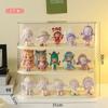 Transparente Desktop Bubble Mart Hand Display Rack Doll Storage Rack Dustproof Blind Box Caixa de armazenamento