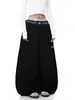 Pantalones de paracaidista de pierna ancha plisados estilo americano, pantalones cargo de trabajo de talla grande de alta costura para verano, pantalones rectos casuales holgados