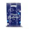 Bolsas de regalo para fiestas de huellas de perro de venta caliente transfronterizas, bolsas de regalo de recuerdo de dibujos animados de fútbol, bolsas de plástico para dulces, suministros de decoración de cumpleaños
