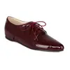 Zapatos Planos de Mujer 2026 con Cordones Delanteros, Talla Grande, Zapatos de Mujer para Exportación, Tacón Bajo B03 Exportación