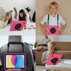Comércio exterior para capa de couro com suporte invisível para iPad 10ª geração 10,9 polegadas rotativa 2022 compartimento para caneta concha protetora tripla prova