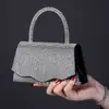 Nova Bolsa de Jantar Transfronteiriça, Bolsa de Corrente Exquisita Totalmente em Diamante, Bolsa de Ombro Transversal Feminina de Grande Capacidade, Bolsa de Mão Fashion