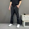 Calça Cargo Retro Relaxada Masculina Verão Fina Solta Perna Reta Caimento Versátil Casual Longa