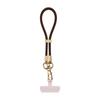 Cordão de pescoço multifuncional com sensação de pele líquida, cordão de celular diagonal, arruela, pingente de celular curto para pulso, portátil