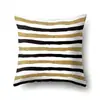 Funda de Almohada de Poliéster Decorativa para el Hogar Funda de Almohada Estampada Dorada Funda para Cojín de Cintura Cojín de Coche Funda para Cojín de Mesita de Noche QTA36
