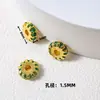 Acessórios de cristal DIY para pulseiras, contas espaçadoras douradas com areia, materiais para joias banhados a ouro cobre e acessórios de cordão feitos à mão