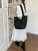 Bolso de mujer transfronterizo, bolso de hombro de lona de gran capacidad, nuevo bolso casual para el antebrazo Henggeng, bolso tipo tote moderno y ligero para la clase