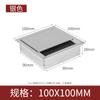 Caja Pasacables de Escritorio de Aleación de Aluminio Cubierta Decorativa de Escritorio Caja Pasacables para Escritorio de Computadora Cubierta para Orificio de Escritorio Cubierta Cuadrada con Cepillo