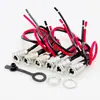 Enchufe de alimentación DC DC-099 5.5x2.1/2.5mm DC099 conector hembra de carga metálico con conexión roscada