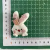 2025 Estilo Coreano Animais Fofos de Desenho Animado Feito à Mão Tecido Preenchido com Algodão Coelho Urso Pente de Cabelo Infantil Acessórios de Roupa
