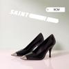 Zapatos Individuales con Tacones Finos, Charol, Estilo Sexy, Park Chae Young, Sandalias de Punta Cerrada, Mismo Estilo con Punta de Hierro, Punta Cuadrada, Tacones Altos para Mujer