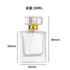 Botellas Recargables de Spray para Perfume al por Mayor, Botellas Vacías de Repuesto Cosmético Portátiles de Tipo Pulsador para Muestras, Botellas de Vidrio de 50 ml, Portátiles