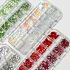 Procesamiento y Personalización de Diamantes de Forma Especial de Fondo Plano para Manicura de 12 Rejillas Se Pueden Usar para Aplicar Pegatinas Transfronterizas. Por favor, contacte a Servicio al Cliente para personalización con imágenes y muestras