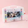 Novo Marcador Acrílico Caixa Preta Ponta Macia Secagem Rápida Cor Opaca Papel Crianças DIY Arte Graffiti Pintura Caneta Colorida