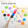 Cuentas de Flor Pequeña de Acrílico con Agujero Recto Materiales Hechos a Mano DIY Colgante para Cadena de Teléfono Bolso Llavero Cuentas Sueltas Accesorios de Joyería