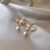 Pendientes de Clip para Mujeres Sin Perforar, Diseño Elegante de Clavo, Serie de Té, Accesorios para Orejas