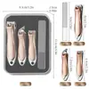 Atacado do Fabricante Alicates de Unha Inclinados de Aço Inoxidável para Uso Doméstico, Alicates de Unha Dobráveis, Alicates de Unha Únicos, Tesouras de Unha para Manicure
