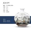 Adornos de Jarrón de Cerámica Jingdezhen Decoraciones para el Hogar Arreglo de Flores Secas Estilo Chino Nuevo Sala de Estar Mueble de TV Artesanía Liquidación