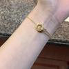 Pulseira de aço titânio japonês e coreano de luxo leve, não desbota, ouro rosa, digital romano, anel duplo, pulseira personalizada do Instagram