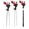 Soporte de Torreta de Arma de Bloqueo Automático Nylon Ajuste Universal Soporte para Caña de Pescar Almohadilla de Silicona Antideslizante Tapón de Tierra Desmontable Portátil