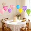 Globos de Papel de Aluminio a Cuadros con Forma de Corazón de 17 Pulgadas Transfronterizos Decoración de Atmósfera para Fiesta San Valentín Bodas Camping