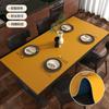 Mantel Individual Impermeable, a Prueba de Aceite, Anti-Escaldaduras, Mantel No Lavable, Color Puro, Mantel Individual de Alta Gama para Mesa de Café, Protector Aislante de Cuero para Escritorio