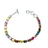 Venta al por mayor de fábrica Popular Pulsera de Turmalina Natural con Incrustaciones de Plata S925 Piedra Principal 4*6 Joyería de Lujo Venta Directa de Fábrica