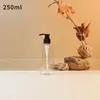 Botellas de Plástico Vacías de Hombro Plano 250ml 300ml 500ml Botellas de Relleno para Champú Botellas de Plástico PET Botellas Vacías para Gel Antibacterial