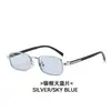 Jennie mismo estilo retro estilo old money montura estrecha gafas de sol marrones mujer sensación de alta gama estilo Hong Kong gafas de sol de montura pequeña miopía