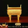 Campana Decorativa de Bronce Feng Shui para Atraer Riqueza para Decoración de Sala de Estar en Casa, Quemador de Incienso de Cobre, Decoración de Oficina, Artesanía Estilo Chino Nuevo Campana de Cuatro Patas