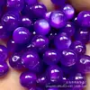 Cuentas de Resina Dorada Cielo Estrellado Ojo de Gato Resina Perla Ojo de Gato Agujero Recto Cuentas Redondas Cuentas para Manualidades Cuentas Sueltas Cadena para Teléfono Móvil Joyería