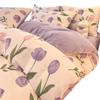 Juego de cuatro piezas de terciopelo de leche de invierno, cama engrosada, otoño e invierno, sábanas ajustables, funda nórdica con forro polar, terciopelo coral, cama de dormitorio, sábanas, juego de tres piezas