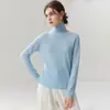 Zhenrong~Suéter de Punto 100% Cachemira de Cuello Alto para Mujer, para Usar Solo o en Capas, para Viajar al Trabajo, Capa Base Minimalista