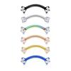 Moda europea y americana doble cabeza 3 mm circonita uña ceja acero inoxidable piercing rosca uña ceja en stock joyería al por mayor