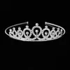 Diadema Metálica con Pedrería Japonesa y Coreana Corona de Princesa para Niños Performance de Baile Cumpleaños Diadema para Niña