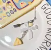 Nuevo [Pan con Mermelada] Comida de Simulación Juego para Celular Cadena para Auriculares Colgante para Bolso Llavero Todo Fósforo Joyería Cordón
