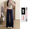 Calça Jogger Esportiva Casual de Cintura Baixa Estilo Americano Picante com Zíper Lateral, Calça Flare Retrô para Outono de 2026
